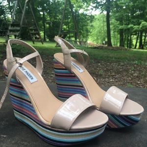 STEVE MADDEN RAINBOW WEDGES